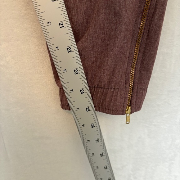 Albion Womens Brick Red Jet Set Pull On Casual Joggers Ankle Zips Size XS - Picture 6 of 9